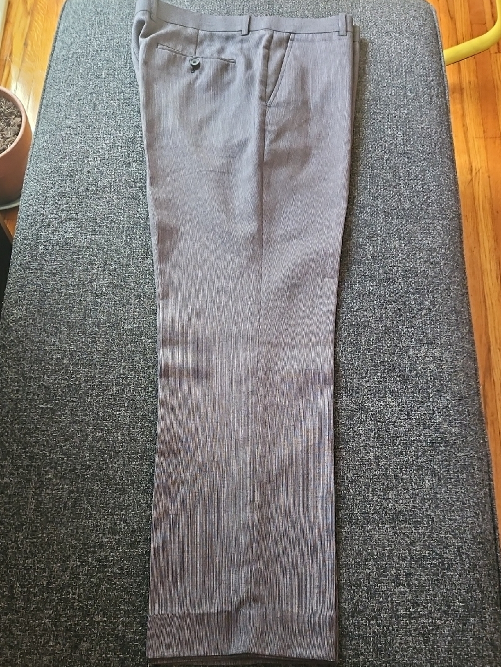 INC International Concepts Men's Gray Pinstripe Dress Trousers